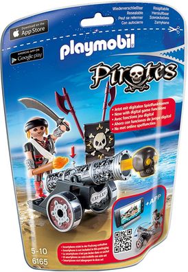 Playmobil Pirates 6165 Kanone mit Seeräuber Digitale Spielfunktion App Spielzeug