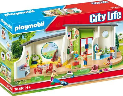 Playmobil City Life 70280 Kita Regenbogen Licht Soundeffekt Spielset 180 Teile