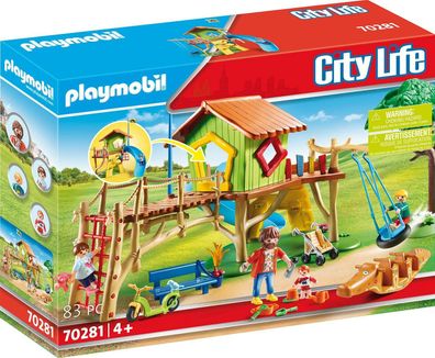 Playmobil City Life 70281 Abenteuerspielplatz Spielzeug Spielset 83 Teile