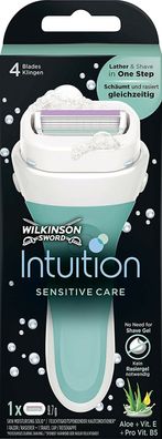 Wilkinson Sword Intuition Sensitive Care 4 Klingen Damen-Rasierer Set Pflege