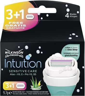 Wilkinson Sword Intuition Sensitive Care Rasierklingen Damen Rasierer 4er Pack