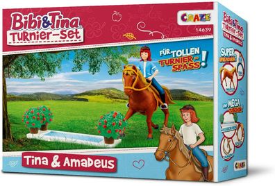 CRAZE 14639 Bibi & Tina Turnierset Tina Amadeus Spielfiguren Spielzeug Pferde