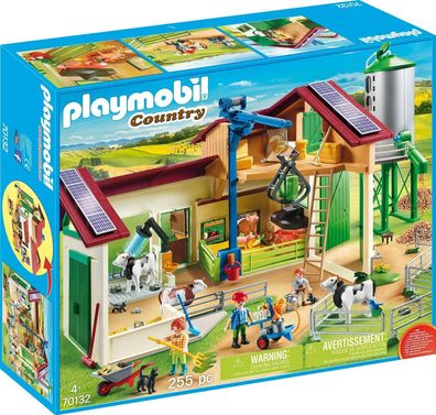 Playmobil Country 70132 Großer Bauernhof Silo Tiere Figuren Spielzeug Spielset