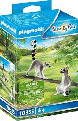 Playmobil Family Fun 70355 Kattas Figuren Tiere Spielzeug Spielset Zoo 2 Teile