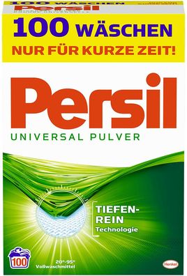 Persil Universal Pulver Vollwaschmittel Waschmittel Wäsche 100 Waschladungen