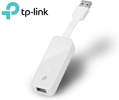 TP-Link UE300 USB 3.0 Ethernet Adapter Plug & Play Windows PC Mac Linux weiß