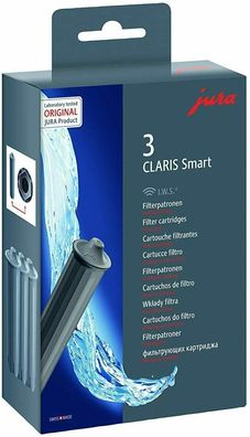Jura 71794 Claris Smart Filterpatrone Grau IWS Vollautomat Zubehör 3er Pack