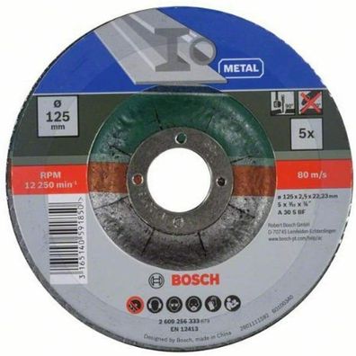 Bosch Trennscheibe A 30 S BF Metall Ø 125 mm Zubehör Winkelschleifer 5er Pack