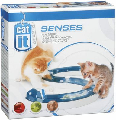 Catit Senses Play Circuit Spielschiene Katzenspielzeug Tunnel Ball Kunststoff