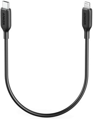 Anker Powerline III USB-C auf Lightning Ladekabel MFi iPad iPhone 30cm schwarz