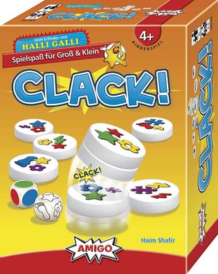 Amigo 2765 Clack Kinderspiel Familienspiel Gesellschaftsspiel 2-6 Spieler