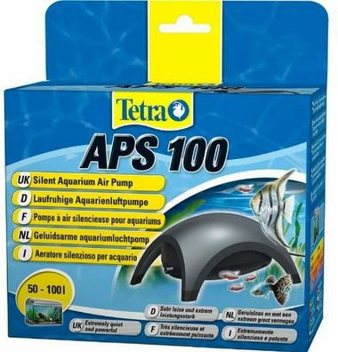 Tetra APS 100 Aquarium Luftpumpe leise Membranpumpe Aquarien 50-100 L schwarz