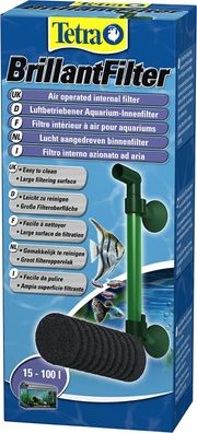 Tetra Brillant Filter luftbetriebener Innenfilter Aquarien Filterung 15-100 L