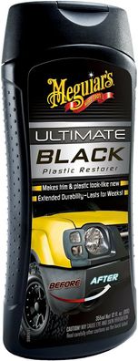 Meguiar's G15812 Ultimate Black Plastic Restorer Kunststoffpflege Auto 355ml