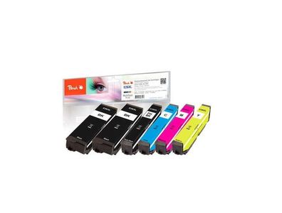 Peach Spar Pack Plus 6x Tintenpatronen XL kompatibel zu Epson No. 26XL, T2636 - ...