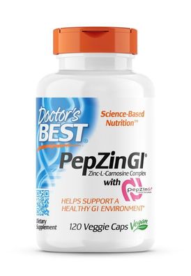Doctor's Best, PepzinGl®, Zinc-L-Carnosine Complex, 120 Veg. Kapseln