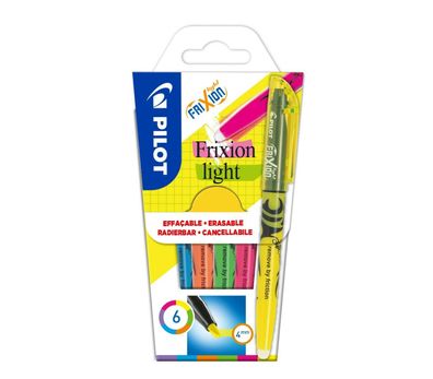 Pilot Frixion Light Textmarker 6er-Set Neonfarben
