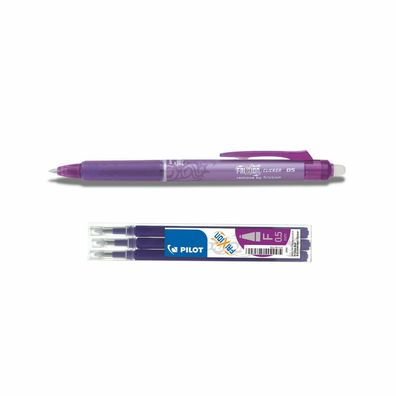 Frixion Clicker 0.5 violett + 3 Ersatzminen violett