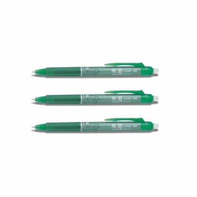 Pilot Frixion Clicker 0.5 Tintenroller grün 3er-Set