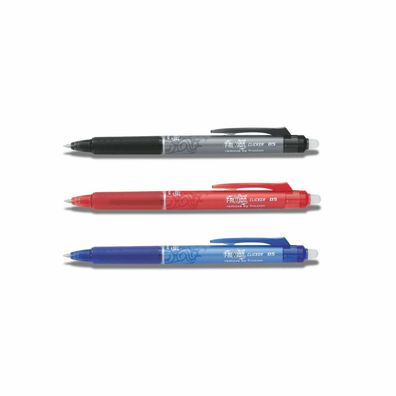 Frixion Clicker 0.5 - 3er-Set schwarz, rot, blau