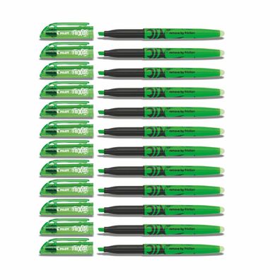 Pilot Frixion Light Textmarker grün - 12er-Set