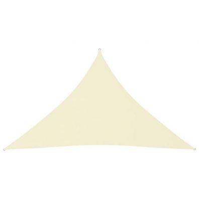 Sonnensegel Oxford-Gewebe Dreieckig 3,5x3,5x4,9 m Creme