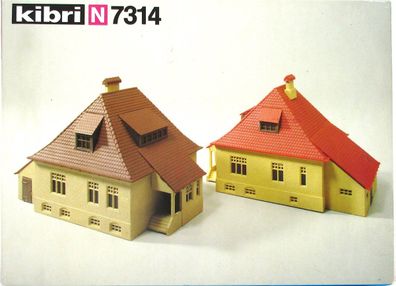 Kibri N 7314 Bausatz 2 Schleusenhäuser - OVP (1788f)