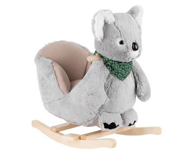 Kikkaboo Schaukeltier Koala mit Sitz, Rückenlehne, Fußstützen, Holzgriffe, Kufen