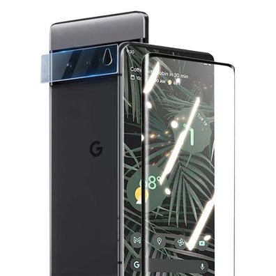 2X 3D Schutzglas ( Display + Kamera ) für Google Pixel 6 Pro Panzerfolie Full 9H