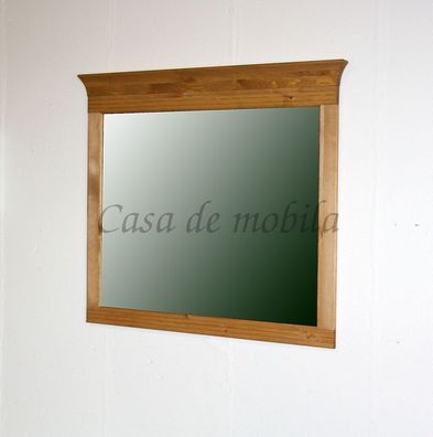 Wandspiegel SAM 101x88cm Dielenspiegel Kiefer massiv gelaugt spiegel mit holzrahmen