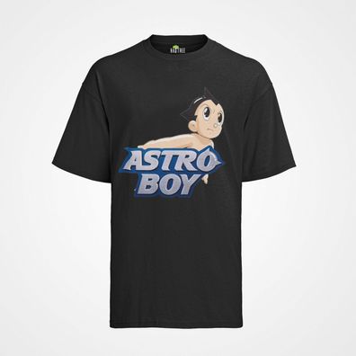Retro Herren Bio T-Shirt Astro Boy Anime Comic Astroboy Videospiel Oldschool