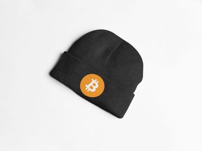 Unisex Mütze Wollmütze Beanie Bitcoin Logo Kryptowährungen Krypto Crypto Marke