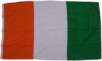 Flagge Elfenbeinküste 90 x 150 cm Fahne mit 2 Ösen 100g/ m² Stoffgewicht Hissflagge