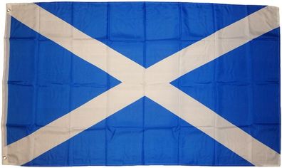 Flagge Fahne Schottland 90 x 150 cm 100g/ m² Stoffgewicht mit 2 Ösen Hissflagge Mast