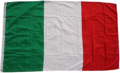 Flagge Italien 90 x 150 cm Fahne mit 2 Ösen 100g/ m² Stoffgewicht Hissflagge für Ma