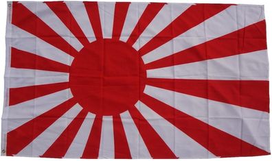 Flagge Japan Krieg 90 x 150 cm Fahne mit 2 Ösen 100g/ m² Stoffgewicht Hissflagge