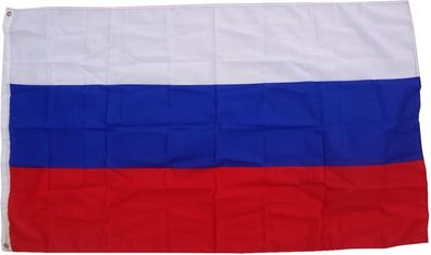 Flagge Russland 90 x 150 cm Fahne mit 2 Ösen 100g/ m² Stoffgewicht Hissflagge für M