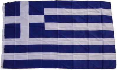 XXL Flagge Griechenland 250 x 150 cm Fahne mit 3 Ösen 100g/ m² Stoffgewicht Hissflag