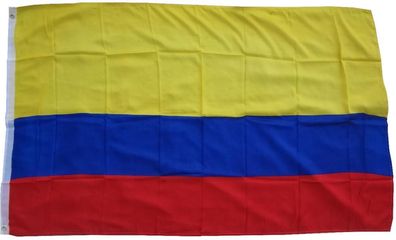XXL Flagge Kolumbien 250 x 150 cm Fahne mit 3 Ösen 100g/ m² Stoffgewicht Hissflagge