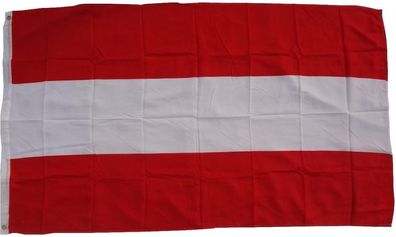 XXL Flagge Österreich 250 x 150 cm Fahne mit 3 Ösen 100g/ m² Stoffgewicht Hissflagg