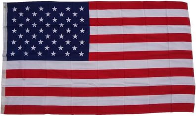XXL Flagge USA / Amerika 250 x 150 cm Fahne mit 3 Ösen 100g/ m² Stoffgewicht Hissen