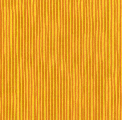 Westfalenstoffe Junge Linie gelb orange gestreift 25cm x 150cm Öko Tex