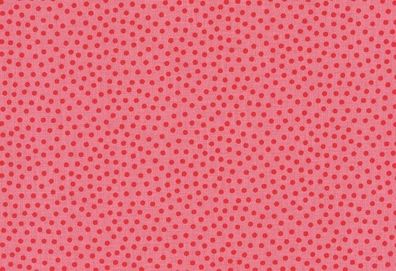 Westfalenstoffe Junge Linie rosa kleine pinke Punkte 25cm x 150cm Öko Tex
