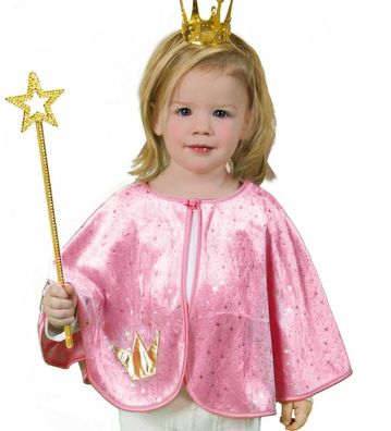 narrenwelt Baby Cape Prinzessin rosa Umhang Kinder Kostüm Größe 92