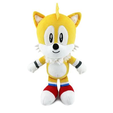 25cm Anime Plüschtier Sonic the Hedgehog Tails Miles Prower Plüschpuppe Gelb