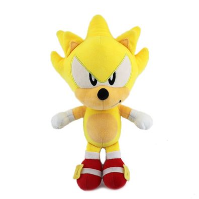 25cm Super Sonic Plüschtier Sonic the Hedgehog Plüschpuppe Kinder Geschenk Gelb