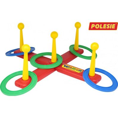 Polesie Kinder Ringwurfspiel 41388, Geschicklichkeitsspiel, für drin und draußen