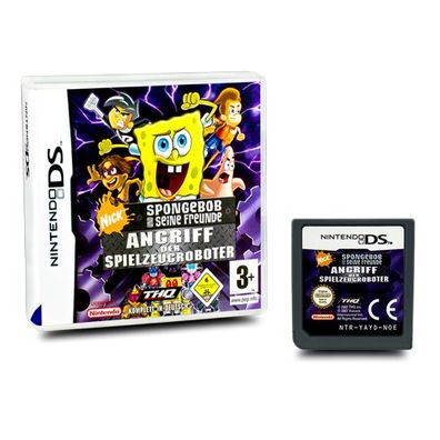 DS Spiel Spongebob Angriff Der Spielzeugroboter #A