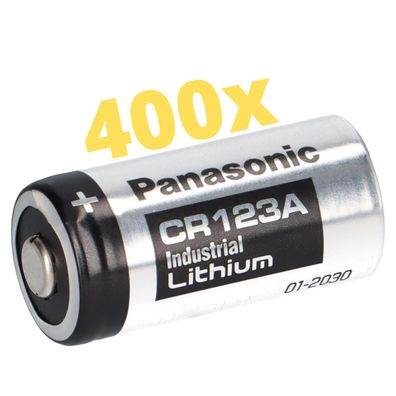 400x Panasonic 3V CR123A DL123A Batterien CR17345 Ultra Lithium Foto Bulk