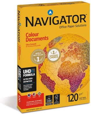 Navigator Color Documents 120g/ m² DIN-A4 - 250 Blatt weiß
